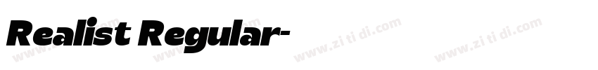 Realist Regular字体转换